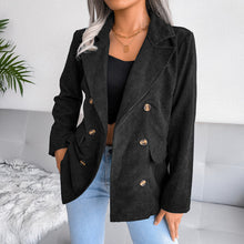 Laden Sie das Bild in den Galerie-Viewer, Herbst Damen-Blazer Aus Cord