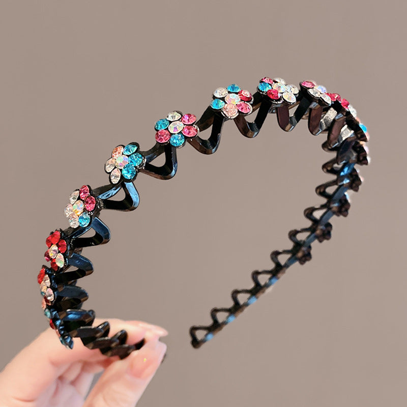 Modisches Rutschfestes Strass-Stirnband