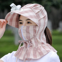 Laden Sie das Bild in den Galerie-Viewer, Sonnenhut mit Fächervisier und langer Krempe