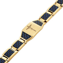 Laden Sie das Bild in den Galerie-Viewer, Kohlefaser-Magnet-Titan-Stahl-Armband