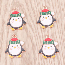 Laden Sie das Bild in den Galerie-Viewer, Weihnachten Schneemann und Schneeflocke Anhänger