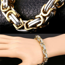 Laden Sie das Bild in den Galerie-Viewer, Trendiges Edelstahlarmband im Hip-Hop-Stil