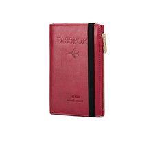 Laden Sie das Bild in den Galerie-Viewer, Herren Reisepass-Geldbörse aus Leder mit RFID-Blockierung