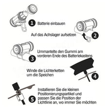 Laden Sie das Bild in den Galerie-Viewer, Fahrrad Nachtreitlicht