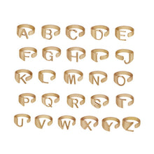 Laden Sie das Bild in den Galerie-Viewer, Damen Buchstaben Ring