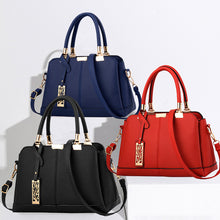 Laden Sie das Bild in den Galerie-Viewer, Bequeme einfarbige Damenhandtasche mit großem Fassungsvermögen