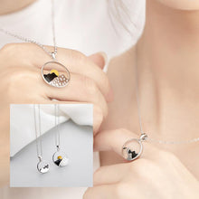 Laden Sie das Bild in den Galerie-Viewer, Sonnenaufgang und Sonnenuntergang Paar Halskette