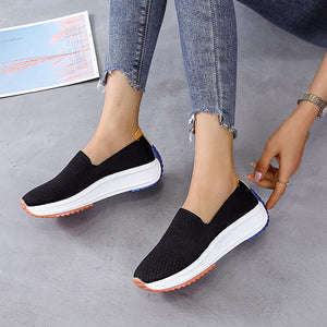 Damen Frühling und Herbst bequeme Freizeitschuhe