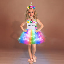 Laden Sie das Bild in den Galerie-Viewer, Beleuchtetes Einhorn Prinzessinnenkleid