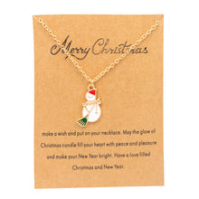 Laden Sie das Bild in den Galerie-Viewer, Legierungshalskette der Weihnachtsserie