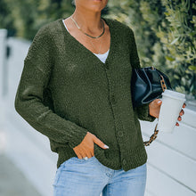 Laden Sie das Bild in den Galerie-Viewer, Strickjacke mit V-Ausschnitt