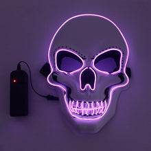 Laden Sie das Bild in den Galerie-Viewer, LED leuchtende Totenkopfmaske