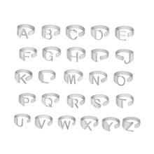 Laden Sie das Bild in den Galerie-Viewer, Damen Buchstaben Ring