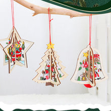 Laden Sie das Bild in den Galerie-Viewer, Weihnachten Anhänger aus Holz