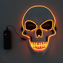 Laden Sie das Bild in den Galerie-Viewer, LED leuchtende Totenkopfmaske