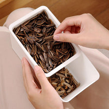 Laden Sie das Bild in den Galerie-Viewer, Quadratische Entleerbare Doppellagige Aufbewahrungsbox