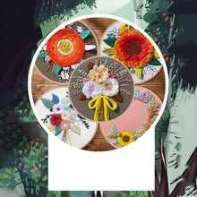 Laden Sie das Bild in den Galerie-Viewer, Handgemachte kreative DIY-Blumenstickerei