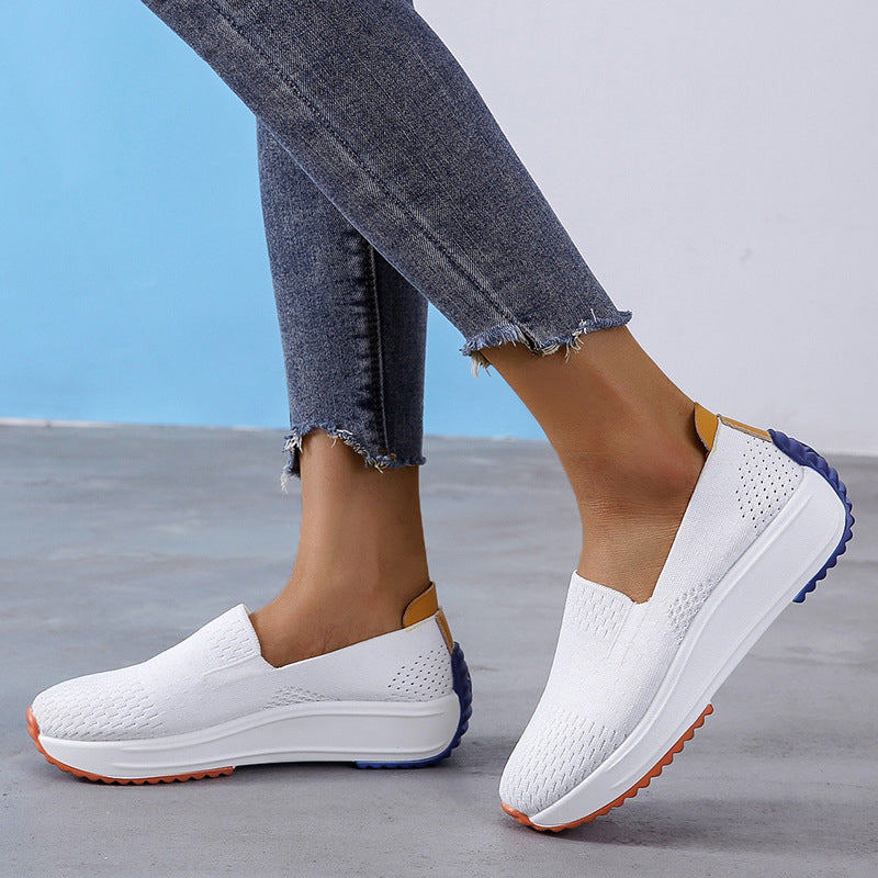 Damen Frühling und Herbst bequeme Freizeitschuhe