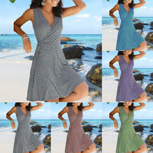 Laden Sie das Bild in den Galerie-Viewer, Geblümtes Gürtelkleid für Damen