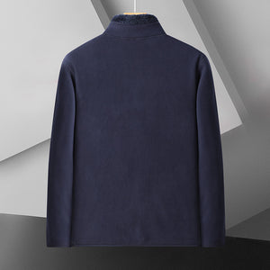 Wende-Sweatshirt mit Stehkragen aus Fleece