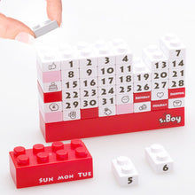 Laden Sie das Bild in den Galerie-Viewer, Schöner Cartoon-Block-Puzzle-Kalender