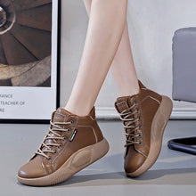 Laden Sie das Bild in den Galerie-Viewer, Damen High Top Freizeitschuhe mit dicken Sohlen
