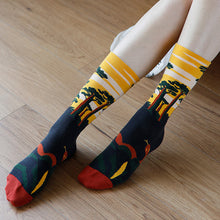 Laden Sie das Bild in den Galerie-Viewer, Bedruckte Strümpfe aus Baumwolle
