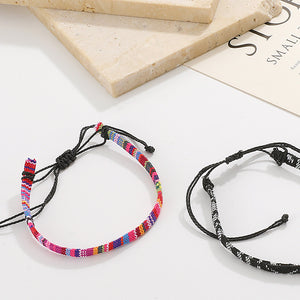 Geflochtenes Regenbogen-Armband