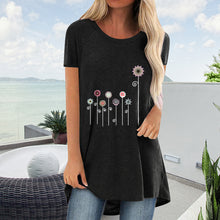 Laden Sie das Bild in den Galerie-Viewer, Damen Sommer Löwenzahn-T-Shirt