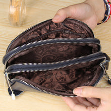 Laden Sie das Bild in den Galerie-Viewer, Damen Einfache Lange Echtleder Geldbörse