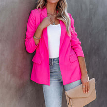 Laden Sie das Bild in den Galerie-Viewer, Einfacher Einfarbiger Blazer