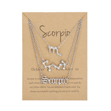 Laden Sie das Bild in den Galerie-Viewer, Kreative Halsketten mit zwölf Sternbildern (drei Stücke)
