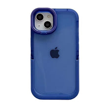 Laden Sie das Bild in den Galerie-Viewer, Transparente iPhone-Handyhülle mit Doppelständer