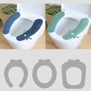 Waschbare Toilettensitzauflage aus Plüsch