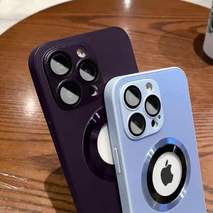 Magnetische iPhone-Hülle aus mattiertem Glas