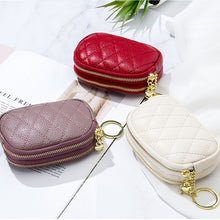 Laden Sie das Bild in den Galerie-Viewer, Damen zweilagige Brieftasche aus Leder