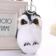 Laden Sie das Bild in den Galerie-Viewer, Süßer Plüsch-Eulen-Schlüsselanhänger