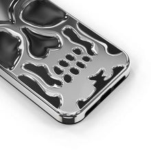 Laden Sie das Bild in den Galerie-Viewer, Galvanisierte Hohle Schädel-Handyhülle für iPhone