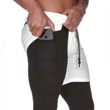 Laden Sie das Bild in den Galerie-Viewer, Herren Fitnessshorts - mit Elasthan Leggings