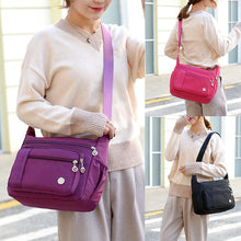 Laden Sie das Bild in den Galerie-Viewer, Damen lässige diebstahlsichere wasserdichte Umhängetasche mit mehreren Fächern