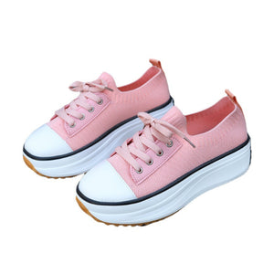 Damen atmungsaktive sportliche Schnürschuhe