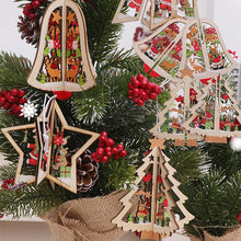 Laden Sie das Bild in den Galerie-Viewer, Weihnachten Anhänger aus Holz