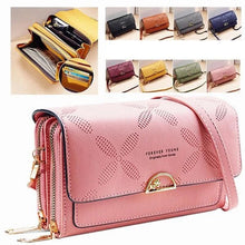 Laden Sie das Bild in den Galerie-Viewer, Umhängetasche aus PU mit mehreren Kartenfächern