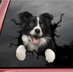 Kreativer Hundeaufkleber für Autofenster