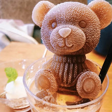 Laden Sie das Bild in den Galerie-Viewer, 3D Teddybär Eiswürfelbereiter