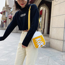 Laden Sie das Bild in den Galerie-Viewer, Getäfelte Umhängetasche aus Segeltuch