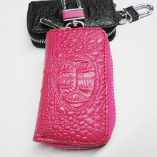 Laden Sie das Bild in den Galerie-Viewer, Schlüsseletui aus Leder mit Krokodilmuster