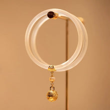 Laden Sie das Bild in den Galerie-Viewer, Armband aus Glocke und Jade im antiken Stil