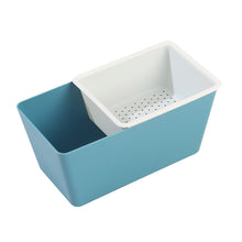 Laden Sie das Bild in den Galerie-Viewer, Quadratische Entleerbare Doppellagige Aufbewahrungsbox