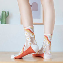 Laden Sie das Bild in den Galerie-Viewer, Damen Sommer Jacquard Socken